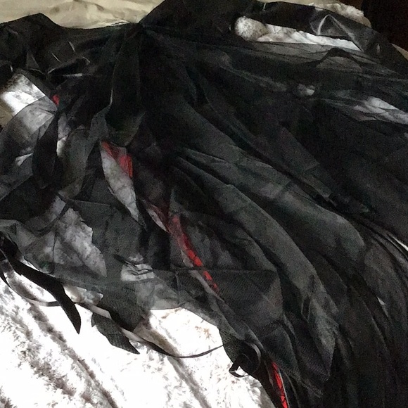 Black Widow Costume Dress OS (0 to Size 9). NWT, Never Used. - Picture 4 of 5